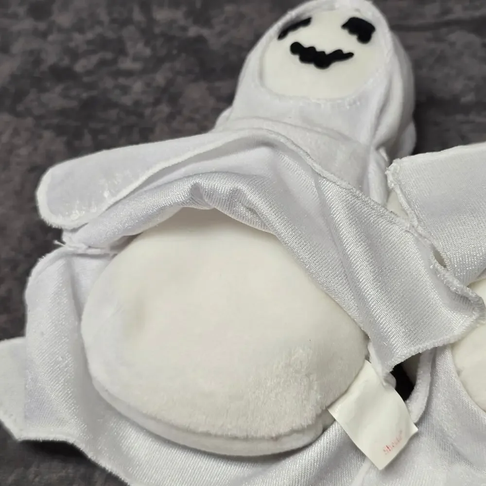 TY Beanie Babies Collection Sheets Hooded Ghost Halloween Pair Beanbag Plush